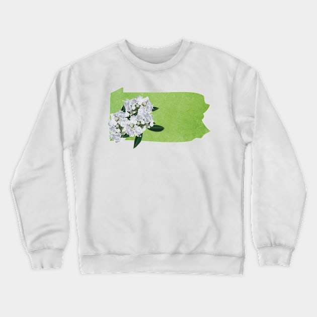 Pennsylvania Mountain Laurel Crewneck Sweatshirt by Lavenderbuttons